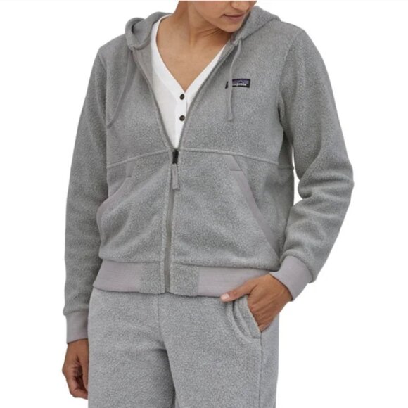 # 270 Women's Patagonia Shearling Fleece Crops & Zip Up Set - Picture 14 of 14